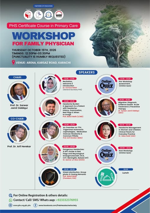 Cerrtificate Course in Primary Care for the headache disorders management